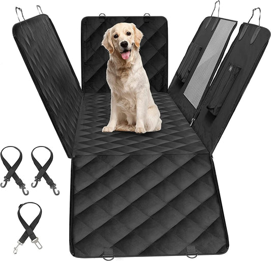 Simple Deluxe Dog Car Seat Cover for Back Seat for Cars, Trucks, SUVs, Standard