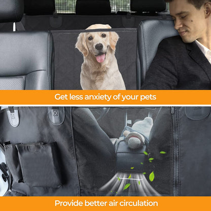 Simple Deluxe Dog Car Seat Cover for Back Seat for Cars, Trucks, SUVs, Standard
