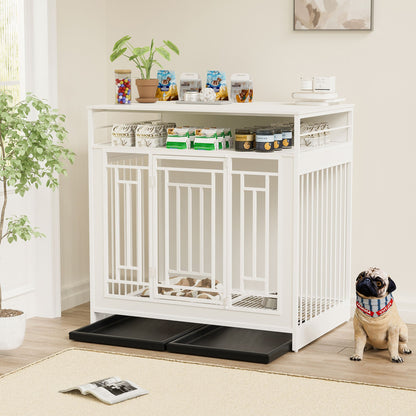43.3 inch Dog Crate Furniture for Large Dogs