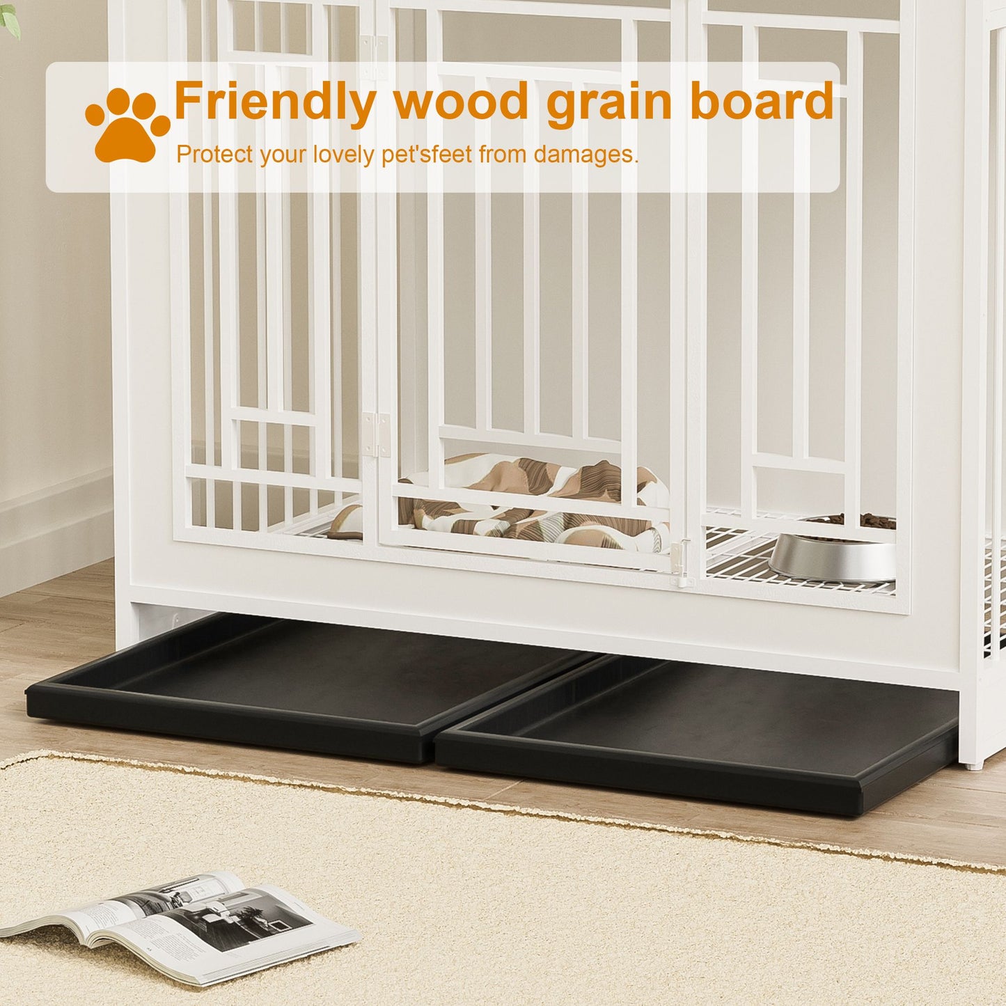 43.3 inch Dog Crate Furniture for Large Dogs