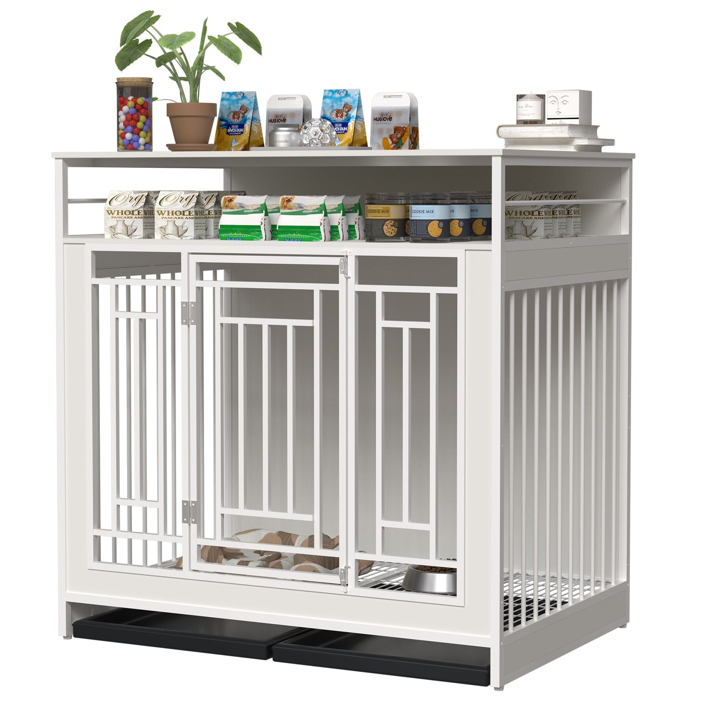 43.3 inch Dog Crate Furniture for Large Dogs