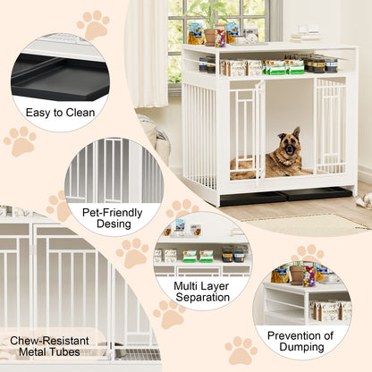 43.3 inch Dog Crate Furniture for Large Dogs