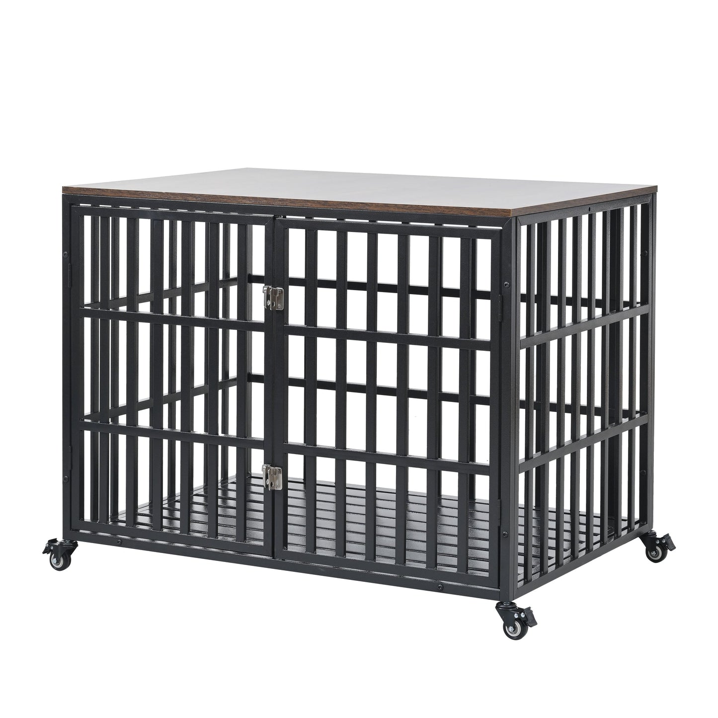 42" Heavy Duty Dog Crate for Large Medium Dogs