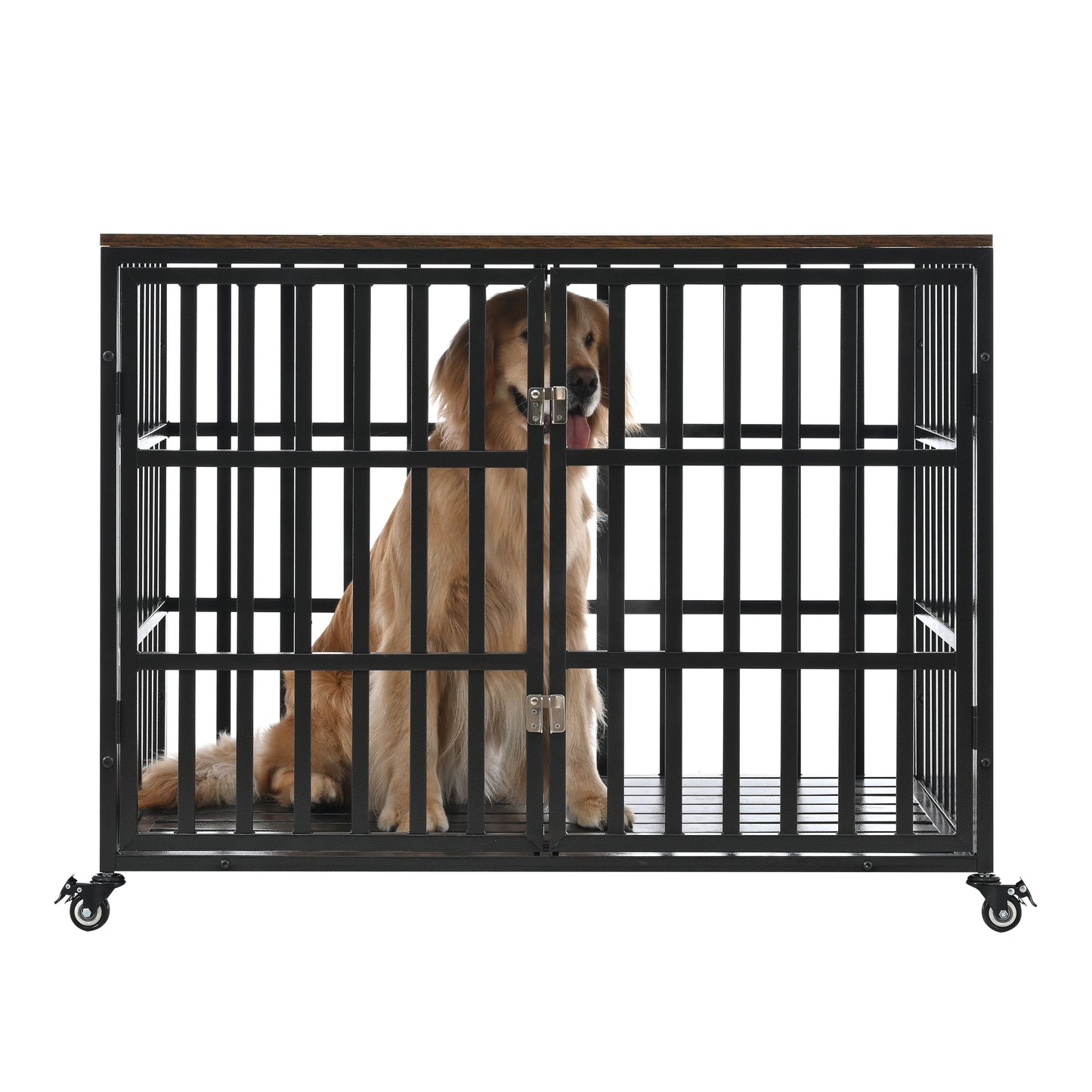 42" Heavy Duty Dog Crate for Large Medium Dogs