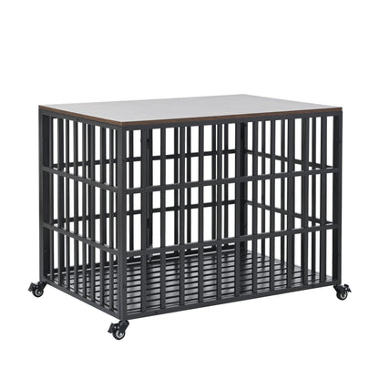 42" Heavy Duty Dog Crate for Large Medium Dogs