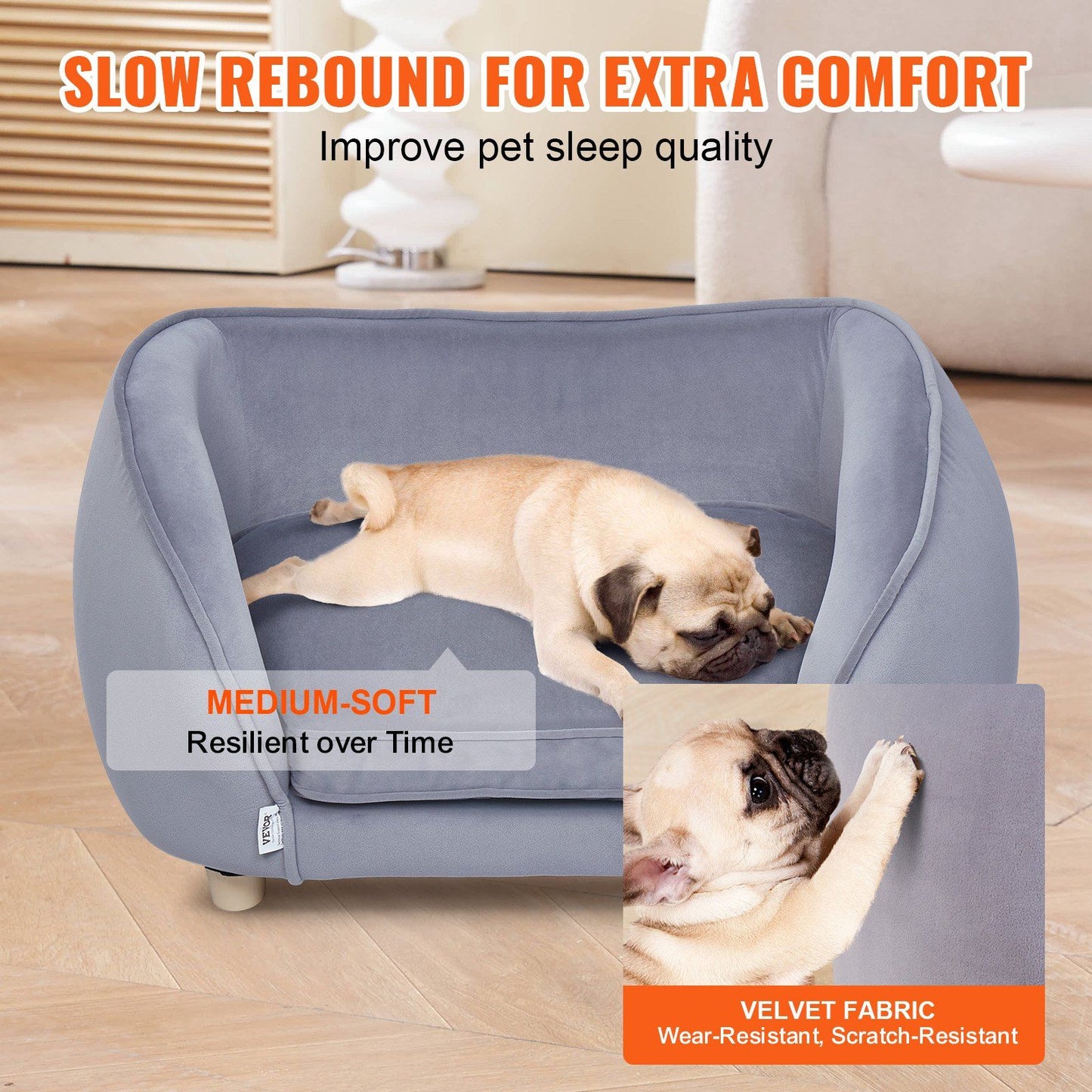 Pet Sofa Dog Couch for Small-Sized Dogs and Cats Dog Sofa Bed 66 lbs
