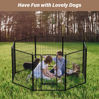 Dog Playpen Indoor Outdoor, Dog Pen for Large, Medium Small Dogs RV Yard Camping