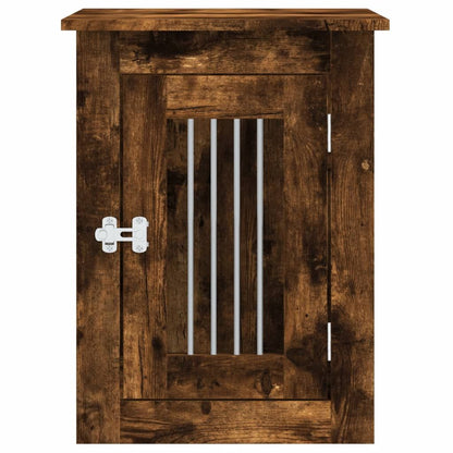 Dog Crate Furniture Smoked Oak 17.7"x24.4"x23.2" Engineered Wood